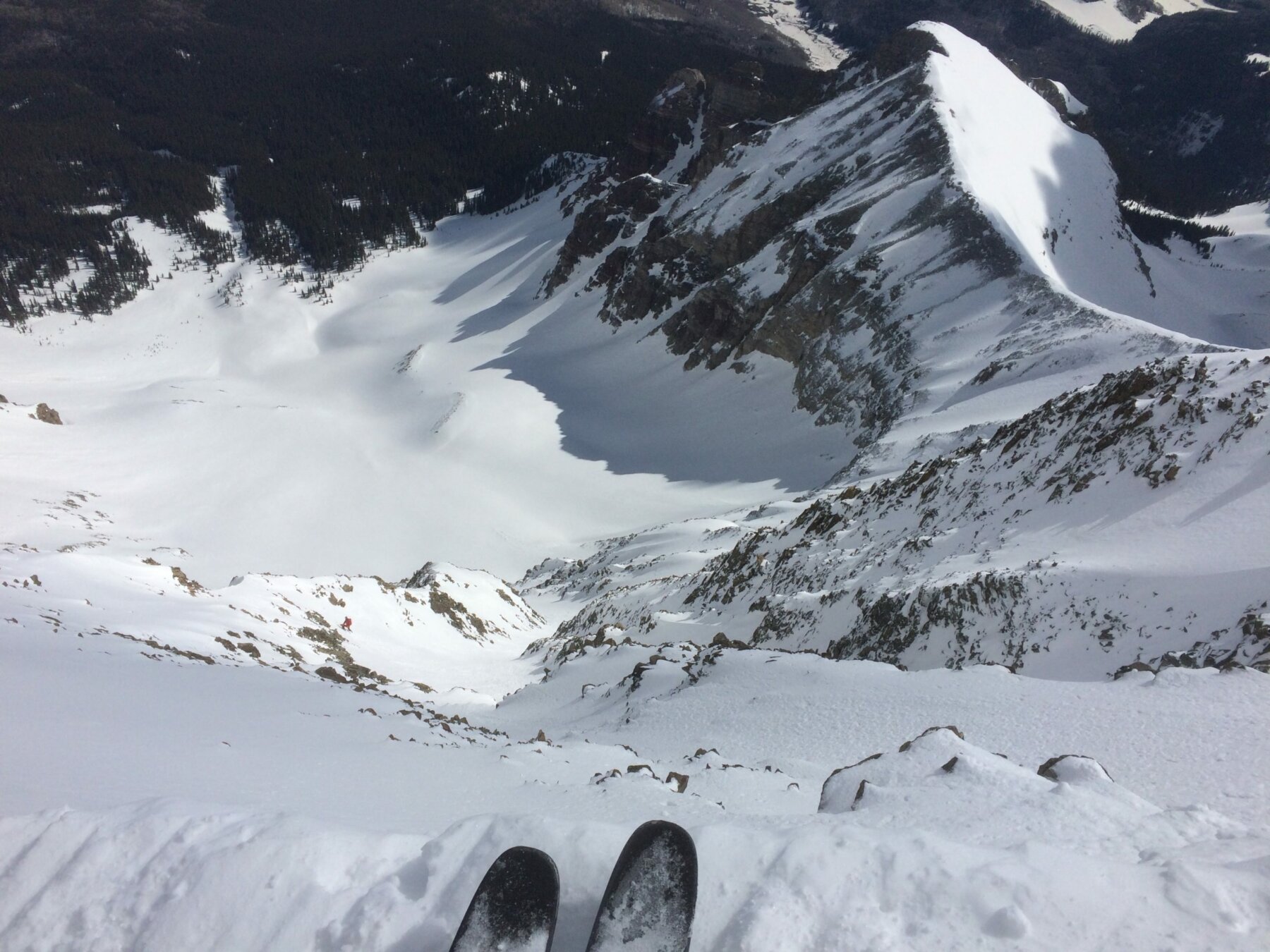 Skiing Wilson Peak Coors Face